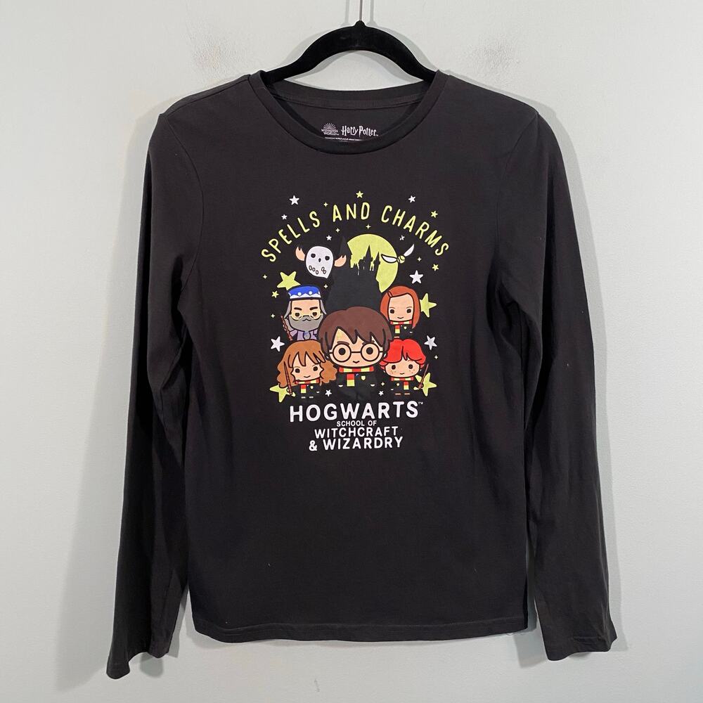 Wizarding World of Harry Potter Youth Glow In The Dark L/S Graphic Tee Size XL